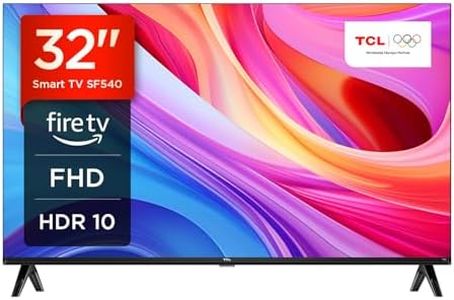 TCL 32SF540 - Téléviseur Intelligent 32 Pouces FHD - HDR & HLG-Dolby Audio-DTS Virtual X/DTS-HD-Metal Bezel-Less-Dual-Band WiFi 5-avec système Fire OS 7