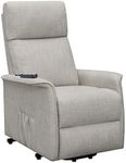 Coaster Power Lift Recliner with Wired Remote in Beige