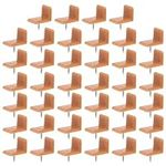 Totority Dresser Drawer Slides Drawer Slides Drawer Glides, 40pcs Tacks in Drawer Tack Glide Plastic Drawer Glides L Shaped Drawer Stoppers for Repairing Dressers Sticky Tack Dresser Drawers