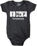 Creeper I Nap Periodically Baby T Shirt Shower Gift Funny Clothing For Newborn (Black) - 6 months