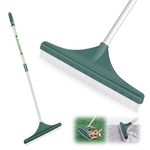 ORIENTOOLS Artificial Grass Brush, Turf Rake Artificial Lawn Brush Ergonomic with Adjustable Steel Handle 80 to 130 CM, Fake Rake with PA Brush for Lawns and Carpet