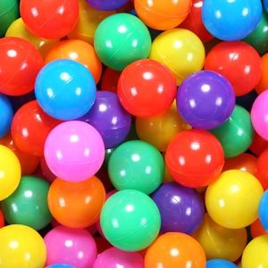 GUESVOT 2.75 Inch Big Ball Pit Balls - Crush Proof Plastic Balls for Ball Pit Pack of 50pcs Set for Toddlers Ball Pool Playtent Tunnels with Reusable Storage Bag (Rainbow)