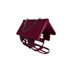 Grumpy Gardener NutPecker Hanging Bird Feeder House - Wild Birds Weatherproof Feeding Station, Durable Bird House with Adjustable Chain, Ideal Outdoor Birdfeeder (Single Unit, Pink)