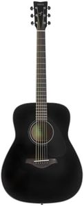 Yamaha FG800 the iconic beginner's acoustic guitar with an authentic sound for adults and teenagers, 4/4 wooden guitar in black