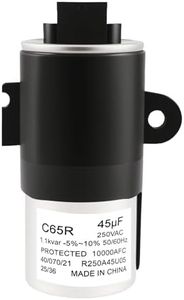 W11158830 W10625045 W10390451 W10866249 WPW10625046 Washer Capacitor 45uF – Replacement Motor Run Capacitor Compatible with Whirlpool Kenmore Amana Crosley Maytag Washing Machines, 2-Year Warranty