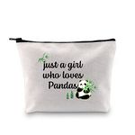 Panda Makeup Bag just a Girl who Loves Pandas Panda Lover Gifts Panda Gifts for Girls, Just a girl who loves Pandas, medium