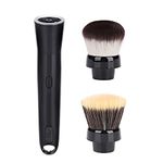 Face Makeup Rechargeable Electric Rotating Makeup Brush, Automatic Rotating Cosmetic Brush with Premium Synthetic Foundation and Blush Heades 2 Brush Heads Included