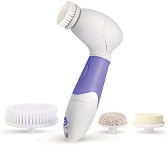 Pursonic Advanced Facial And Body Cleansing Brush, Includes Facial Brush, Body Brush, Pumice Stone And Sponge Brush (purple)