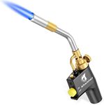 Propane Torch Head High Intensity MAPP Gas Torch Kit MAP Pro Trigger Start Torch Head for Propane MAPP MAP/PRO Tank Welding Soldering Stripping Paint Searing Steak