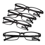 TERAISE 4PCS Fashion Anti-blue light Reading Glasses Men Women Computer Reader(2.75X)