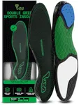 Lux Dual Grip Sports Insoles GripArray™ - Athletic Insoles for Performance Sports: Shock Absorbing Soccer Insoles, Running Shoe Inserts for Cleats, Golf, Basketball, Tennis Insoles for Men and Women