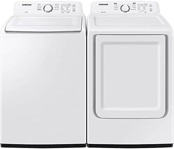 SAMSUNG WA40A3005WPR White Top Load HE Washer/Dryer Pair