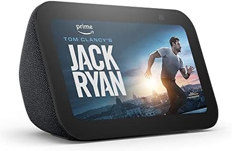 All-new Echo Show 5 (3rd Gen, 2023 release) | Smart display with deeper bass and clearer sound | International Version with US Power Adaptor | Charcoal
