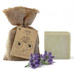 Dr.Ancient Lavender Soap Bar Organic Natural Vegan Traditional Handmade Antique - Makeup Remover, Skin Cleanser - Absolutely No Chemicals! Pure Natural Soap!