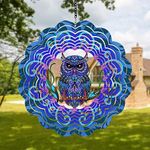 Owl Metal Wind Spinners - Owl Gifts