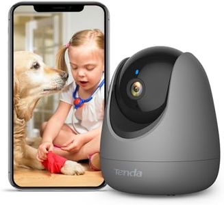 Tenda Telecamera WiFi Interno - Videocamera Sorveglianza 1080P con 360°Pan/Tilt, Audio Bidirezionale, Rilevamento del Movimento e Umano, Tracciamento Umano, Visione Notturna, Alexa, CP3 V2.2 Grigio