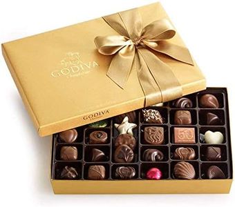 Godiva Chocolatier Gold Ballotin, Classic Gold Ribbon, Gourmet Chocolate Gift Box, 36 pc.