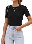 Eniloyal Womens Tops Trendy 2024 Summer Tops for Women Going Out Tops for Women Black