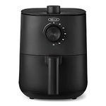 BELLA 3 L Manual Air Fryer Oven and 5-in-1 Multicooker with Removable Nonstick and Dishwasher Safe Crisping Tray and Basket, 1400 Watt Heating System, Matte Black