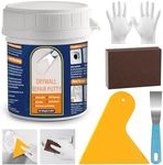 Drywall Repair Kit 8.8OZ Spackle Wall Repair Kit with Scraper Sanding Pad to Quick Fix Wall Surface Holes and Creak Damage Wall Mending Agent for Home Wall Putty Plaster Dent Wood Scratch Repair