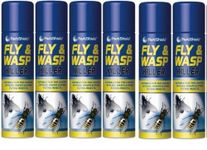 6 X 300ml Fly And Wasp Killer Spray Kills Flies Wasp Flying Ant Midges Mosquitoe (3300)