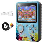 BeeDuck 500 in 1 Retro Game Box, Best Birthday/Return Gift for Kids, 500 Games Like Contra, Super Mario Bros, Tank, Bomber Man etc., Handheld Classic Game Pad Can Play On TV (Random)