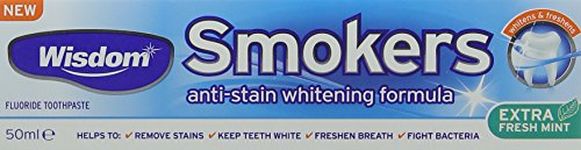 Wisdom 50 ml Smokers Anti-Stain Whitening Toothpaste - Pack of 4