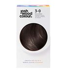 Josh Wood Permanent Colour 3.0 (Black) Celebrity-approved ammonia-free hair dye - Leaves hair super shiny and hydrated with 100% grey coverage - Natural and Vegan