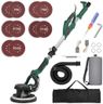 KUIMIT Drywall Sander, 850W Electric Sander with 12 Pcs Sanding Discs, 6 Variable Speed 800-1750 RPM Wall Sander with Extendable Handle, LED Light, Long Dust Hose, Storage Bag