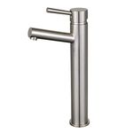 Kingston Brass LS8418DL Concord Single-Handle Vessel Faucet, Brushed Nickel