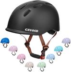 CELOID Kids Helmet,Baby Bike Helmets for Ages 8-10-16 Years Boys Girls,Adjustable Multi-Sport Cycling Skateboard Roller Skat Scooter Rollerblade Balance Skateboarding Helmet,Black