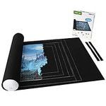 Lavievert Jigsaw Puzzle Storage Roll Mat with Unique Auxiliary Line Design for Up to 1,500 Pieces Puzzle, Puzzle Saver for Adults & Kids, Environmental Friendly Material