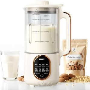 𝗨𝗽𝗴𝗿𝗮𝗱𝗲𝗱 44oz Automatic Nut Milk Maker, 8 in 1 Homemade Soy Milk Maker,Almond Milk, Oat Milk, Coconut Milk & More and Nut Milk Machine with Delay Start/Self-Cleaning with Electronic Cookbook