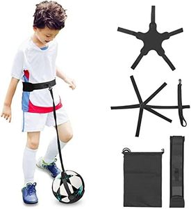 VINTEAM Soccer/Volleyball/Rugby Trainer, Football Kick Throw Solo Practice Training Aid Control Skills Adjustable Waist Belt for Kids Adults