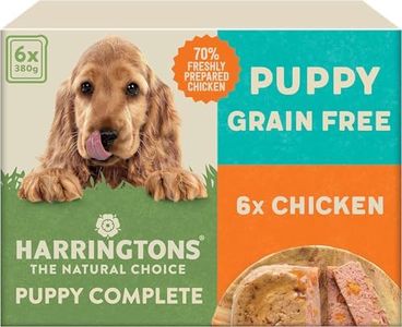 Harringtons Complete Wet Tray Grain Free Hypoallergenic Puppy Food 6x380g - Chicken & Potato- Made with All Natural Ingredients