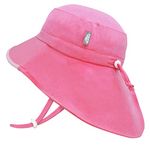 Jan & Jul Little Girls Beach Hats with UPF Sun Protection (L: 2-5 Years, Watermelon Pink)