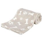 TRIXIE Kenny blanket for dogs, plush, 75 × 50 cm, beige - 37162