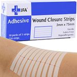 250 JFA Medical Wound Closure Strips (3 x 75mm) - 5 strips per pack