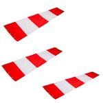 AKMA Water Proof Wind Sock Indicator, Wind Socks/Wind direction Flag for Industries and Airports(Red and White) (Cloth Only) PACK OF 3