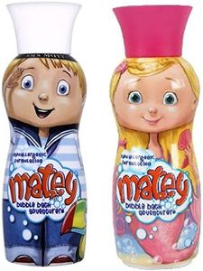 Matey Hypoallergenic Formulation Bubble and Bath Adventures Max 500ml & Molly 500ml 2 Pieces