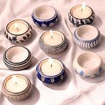 Indian-Shelf 9 Piece Tealight Candle Holders | T Lite Candle Stand for Home Decoration | Tealight Candle Holders Living Room Side Table Home Decoration