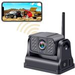 Wireless Backup Camera Magnetic WiFi: Rechargeable Truck Trailer Hitch Rear View Camera HD 1080P Car RV Camper Reverse Cam Night Vision Easy to Use for iPhone Android DoHonest