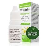 Vividrin Hayfever Eye Drops, 10ml, Contains Sodium Cromoglicate for Hayfever Relief, Allergy Eye Drops for Itchy Eyes, Watery, Red, Sore and Puffy Eyes, Hayfever Eye Drops for Adults and Kids