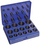 Buna-N O-Ring Kit, 70A Durometer, 382 Pieces, 30 Sizes, Black