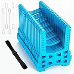 PAULINN RV Sewer Hose Support 15FT, Height Adjustable, Deep Cradles with Secure Rubber Band | Easy to use for Travel Trailers, RV, Campers