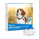 Tractive GPS Pet Tracker for Dogs - Waterproof, GPS Location & Smart Pet Activity Tracker, Unlimited Range, Works with Any Collar (White)