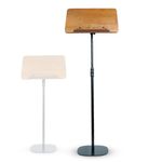 Kadence NK96B Touring Series Professional Wooden Music Sheet Stand/Notation Stand| Heavy Wide Square Steel Base | Dual Page Clips | Brown