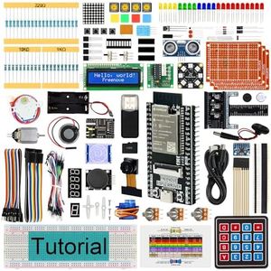 Freenove Ultimate Starter Kit for ESP32-WROVER (Included) (Compatible with Arduino IDE), Onboard Camera Wireless, Python C, 814-Page Detailed Tutorial, 240 Items, 127 Projects