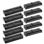 uxcell 10 x 2.54mm Pitch Female 30 Pin Flat Cable IDC Socket Connector Black