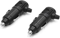 uxcell 2pcs 12V 24V Car Cigarette Lighter Plug Charger Socket Outlet Adapter